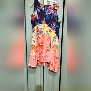 Flowered sleeveless dress